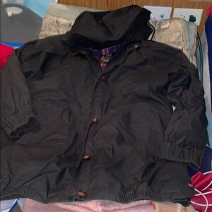 London Fog Towne winter rain coat men S chest 49 Black insulated